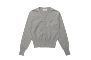 Rolarola V Neck Basic Cardigan Gray