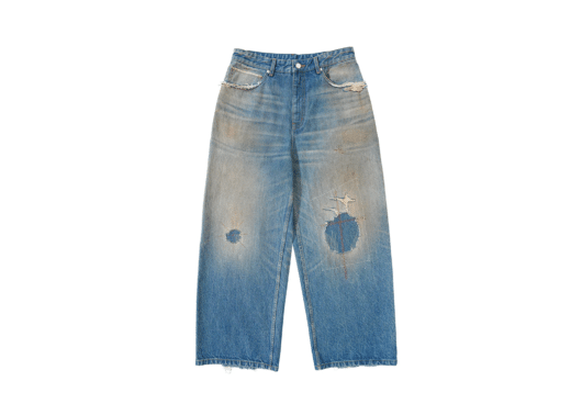 SONGAADON 25SS Ripped Baggy Jeans Blue