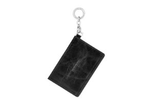 Sentiments Leather Card Wallet Black No.628