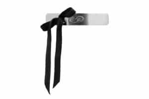 Sentiments Ribbon Knot XL Hiar Pin Silver No.440