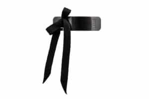 Sentiments Ribbon Knot XS Hair Pin Black No.441