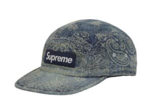 Supreme Bandana Jacquard Denim Camp Cap Blue