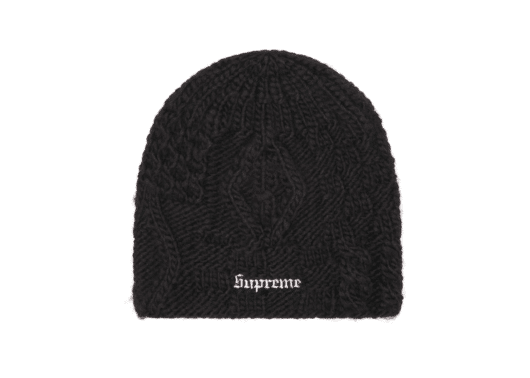 Supreme Block Knit Beanie Black