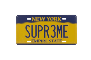 Supreme License Plate Multicolor