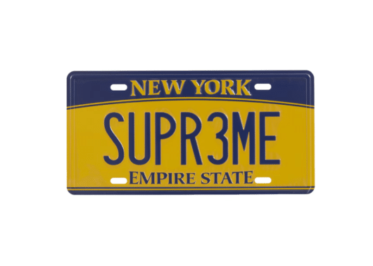 Supreme License Plate Multicolor