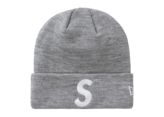 Supreme New Era S Logo Beanie (FW24) Heather Grey