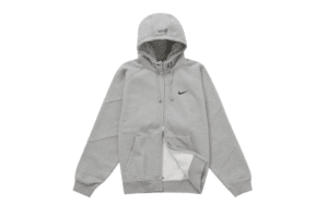 Supreme Nike Zip Up Hooded Sweatshirt Heather Grey