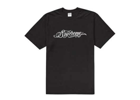 Supreme Script Tee Black