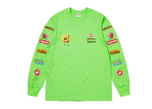 Supreme SpongeBob/Castelli Racing L/S Tee Green