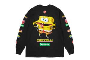 Supreme SpongeBob/Castelli Racing L/S Tee Black