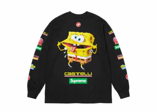 Supreme SpongeBob/Castelli Racing L/S Tee Black