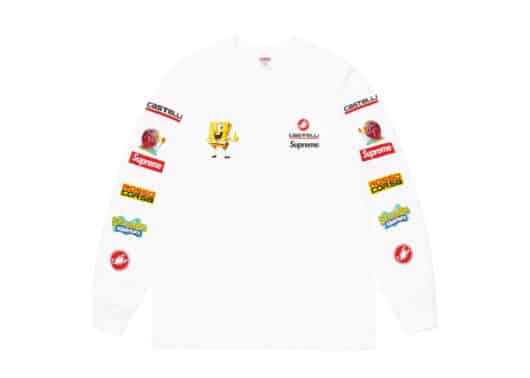 Supreme SpongeBob/Castelli Racing L/S Tee White - Image 2