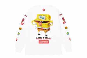 Supreme SpongeBob/Castelli Racing L/S Tee White
