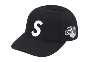 Supreme World Famous S Logo 6-Panel Black