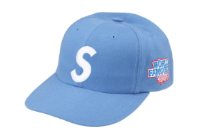 Supreme World Famous S Logo 6-Panel Blue