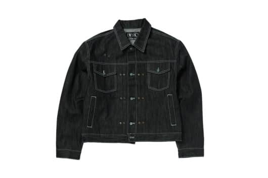 THUG CLUB Land Warfare Denim Jacket Black