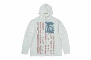 THUG CLUB Old Glory Hoodie White