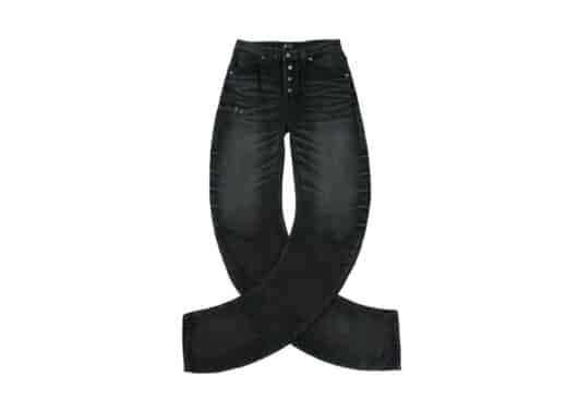 THUG CLUB Parkour Denim Pants Black