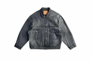 UNKNOWNWORLD Brushed Rubber Jacket Washed Grey