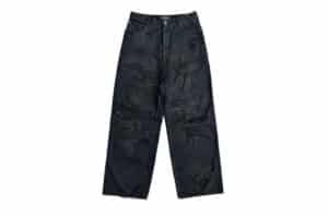 UNKNOWNWORLD Destroy Baggy Jeans Black