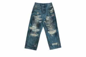 UNKNOWNWORLD Destroy Baggy Jeans Blue