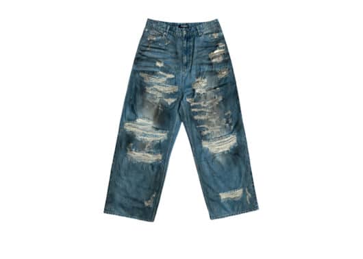UNKNOWNWORLD Destroy Baggy Jeans Blue
