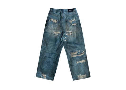UNKNOWNWORLD Destroy Baggy Jeans Blue - Image 2