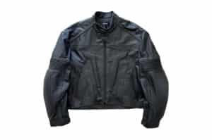 UNKNOWNWORLD Heavyweight High Brightness Motorcycle Leather Jacket Black
