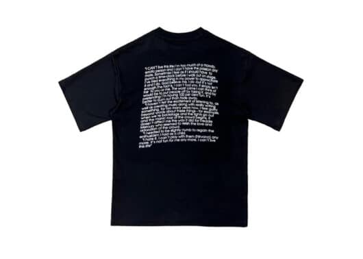 UNKNOWNWORLD Nirvana Print Unisex Loose Dropped Shoulder Tee Black - Image 2