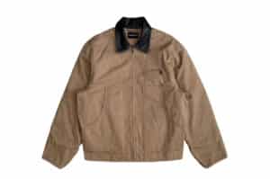 UNKNOWNWORLD Quilted Canvas Cargo Jacket Khaki