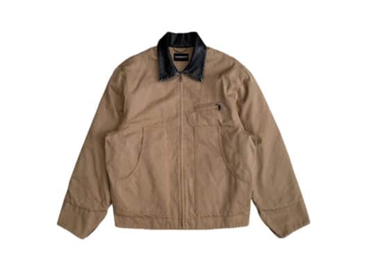 UNKNOWNWORLD Quilted Canvas Cargo Jacket Khaki