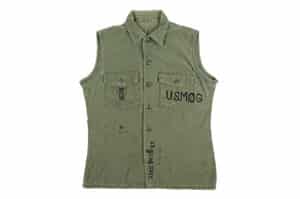 Vintage 1960s Vietnam War Military Vest (Custom Remake Pattern) Green Sz M