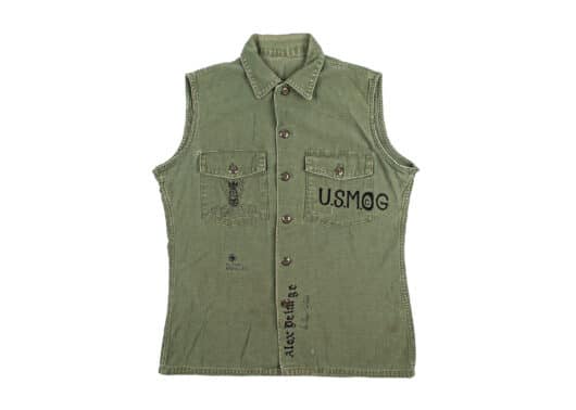Vintage 1960s Vietnam War Military Vest (Custom Remake Pattern) Green Sz M