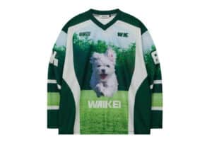 Wai Kei Maltese Cloud Mesh Jersey Long Sleeve Tee Green