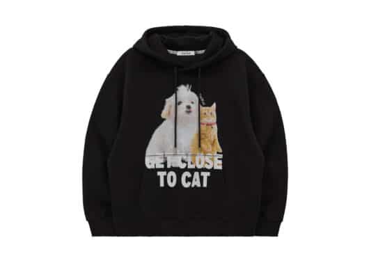 Wai Kei Maltese and Cheesecat Hoodie Black