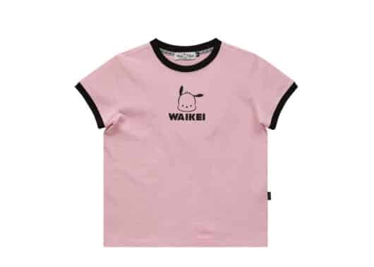 Wai Kei Pochaco Ringer Tee Pink
