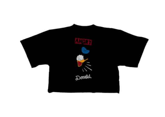 Disney Mickey Mouse Crop Tee Black CROP-013 - Image 2