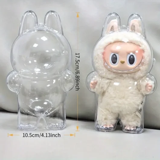Labubu Transparent Acrylic Dust-Proof Display Case (Set of 2) - Image 3