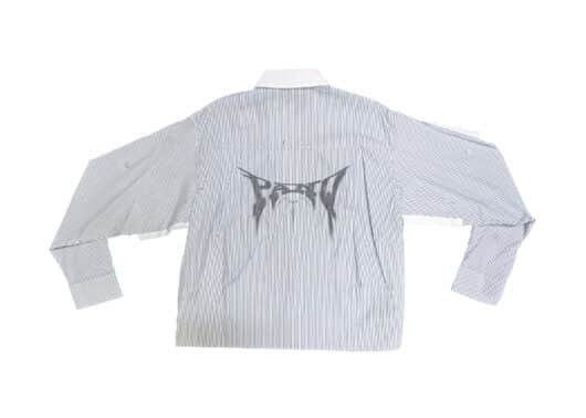 PANQ 2025 Stitched Striped Shirts White - Image 2