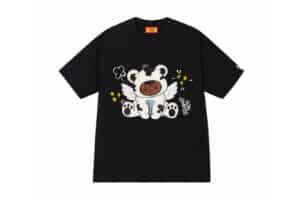 A Few Good Kids 25SS Cartoon Angel Series Angel Bear Tee Black