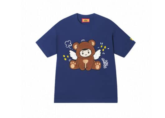 A Few Good Kids 25SS Cartoon Angel Series Angel Bear Tee Navy