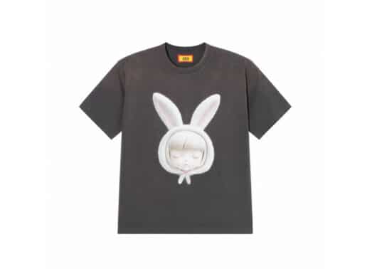 A Few Good Kids 25SS Cartoon Angel Series Rabbit Doll Tee Charcoal