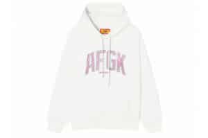 A Few Good Kids Raindrops Rhinestone Hoodie White