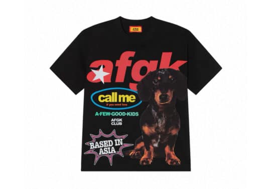 A Few Good Kids Sausage Dog Graphic Tee Black