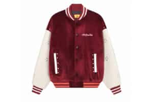 A Few Good Kids Velvet Varsity Jacket Red