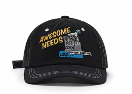 Awesome Needs Signature Cap Retro Black