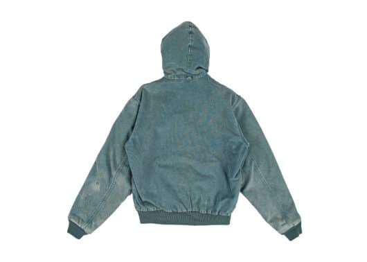 Carhartt Vintage JQ296 Hooded Jacket Denim Blue Sz M - Image 2