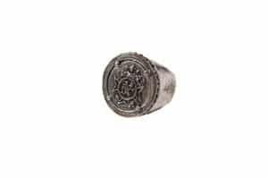 Cashhooked Vintage Badge Ring Silver