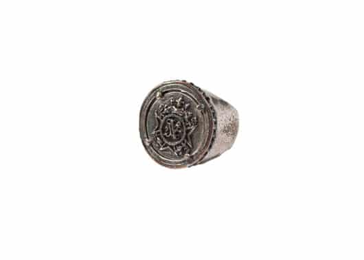 Cashhooked Vintage Badge Ring Silver