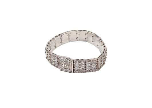 Glacierboy Rhinestone Bracelet Silver